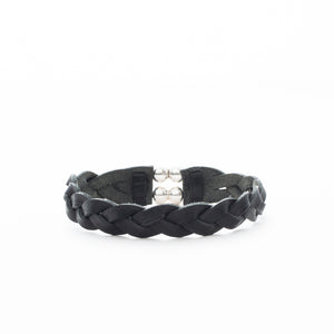 Woven Leather Wrap Bracelet Unisex