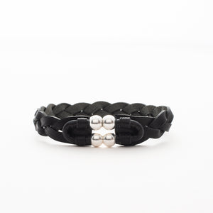 Woven Leather Wrap Bracelet Unisex